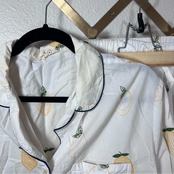 Printfresh Lemon Drop 🍋 Embroidered Long Pajama Set - Picture 5 of 12